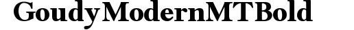 Goudy Modern MT Bold preview