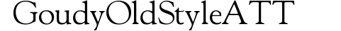 Goudy Old Style ATT preview