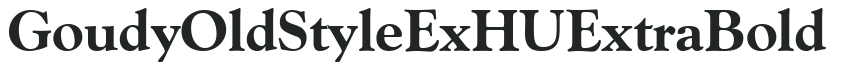 Goudy OldStyle ExHU Extra Bold preview