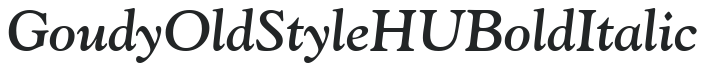 Goudy OldStyle HU Bold Italic preview