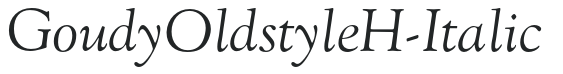 GoudyOldstyleH-Italic preview