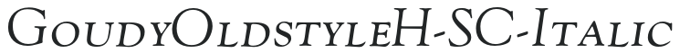 GoudyOldstyleH-SC-Italic preview