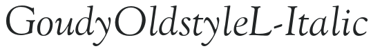 GoudyOldstyleL-Italic preview