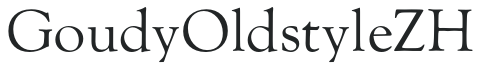 GoudyOldstyleZH preview