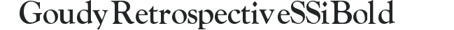 Goudy Retrospective SSi Bold preview