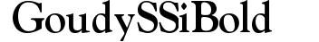 Goudy SSi Bold preview