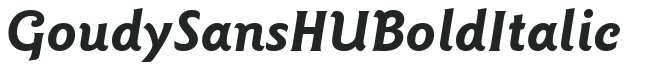 GoudySans HU Bold Italic preview