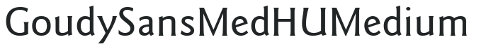 GoudySans MedHU Medium preview