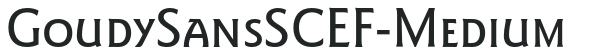 GoudySansSCEF-Medium preview