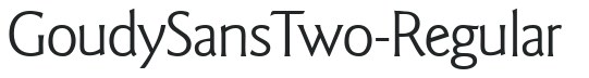 GoudySansTwo-Regular preview
