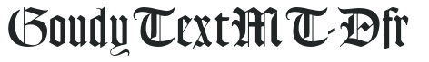 GoudyTextMT-Dfr preview