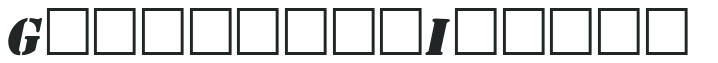 GovermentItalic preview