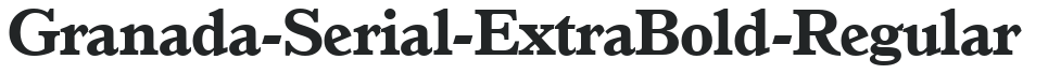 Granada-Serial-ExtraBold-Regular preview