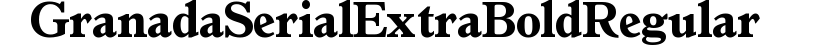 Granada-Serial-ExtraBold-Regular preview