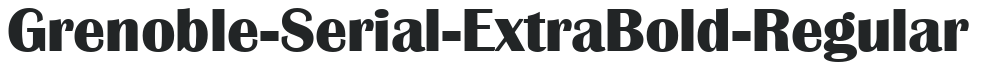Grenoble-Serial-ExtraBold-Regular preview