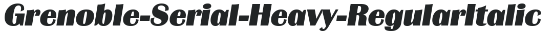 Grenoble-Serial-Heavy-RegularItalic preview
