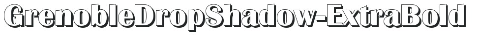 GrenobleDropShadow-ExtraBold preview