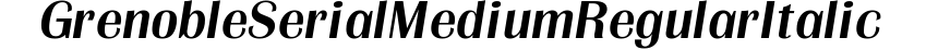 Grenoble-Serial-Medium-RegularItalic preview