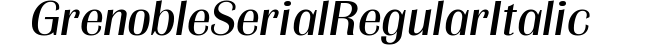 Grenoble-Serial-RegularItalic preview
