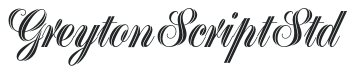 GreytonScriptStd letters preview