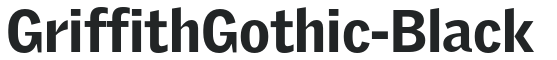GriffithGothic-Black preview
