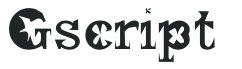Gscript letters preview