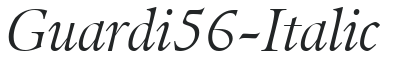 Guardi56-Italic preview
