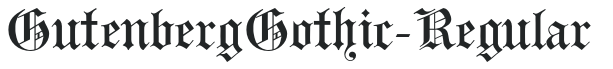 GutenbergGothic-Regular preview