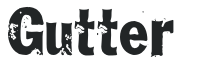 Gutter letters preview