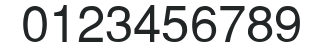 H-Helvetica numbers preview