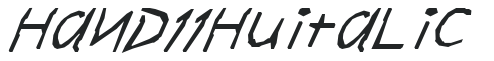 HAND11 Hu Italic preview