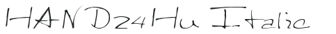 HAND24 Hu Italic preview