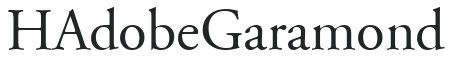 H_Adobe Garamond preview