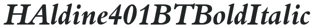 H_Aldine 401 BT BoldItalic preview