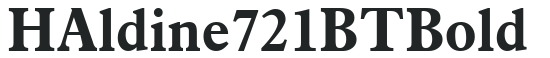 H_Aldine 721 BT Bold preview