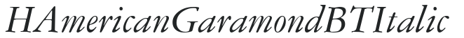 H_American Garamond BT Italic preview