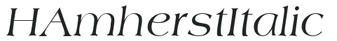 HAmherst Italic preview