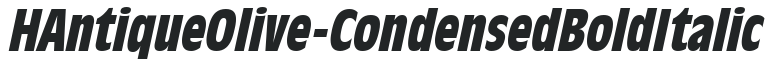 HAntiqueOlive-Condensed Bold Italic preview
