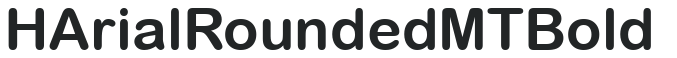 H_Arial Rounded MT Bold letters preview