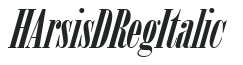 H_ArsisDReg Italic preview