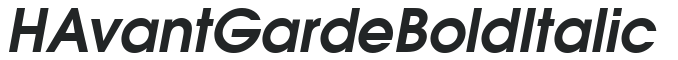 HAvantGarde Bold Italic preview