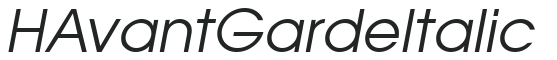 HAvantGarde Italic preview