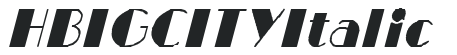 H_BIGCITY Italic preview