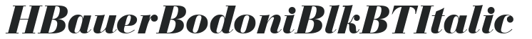 H_Bauer Bodoni Blk BT Italic preview