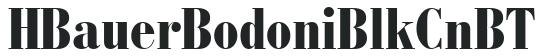 H_Bauer Bodoni BlkCn BT preview