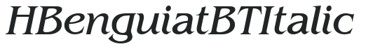 H_Benguiat BT Italic preview