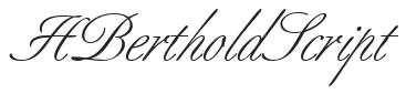H_Berthold Script letters preview