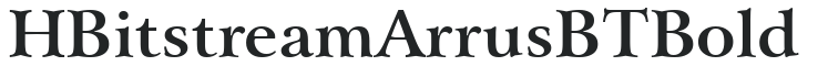 H_Bitstream Arrus BT Bold preview