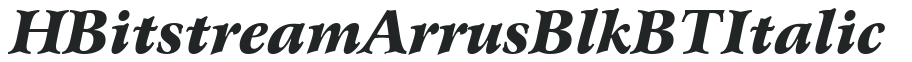 H_Bitstream Arrus Blk BT Italic preview