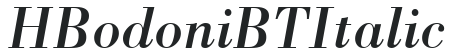 H_Bodoni BT Italic preview
